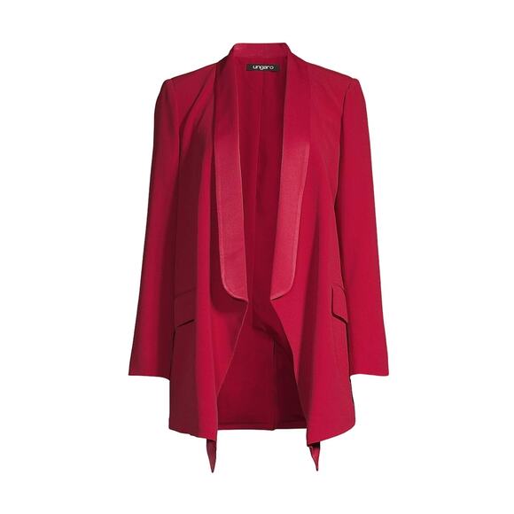 Emanuel Ungaro Red Blazer with Notched Lapels - Picture 11 of 13